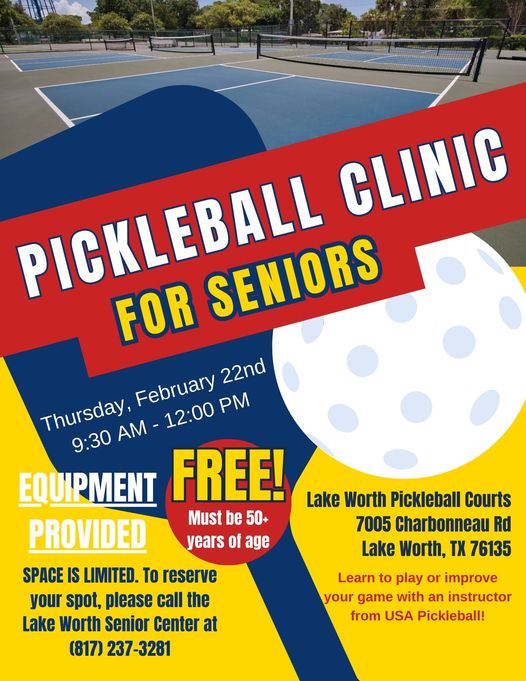 Pickleball Clinic for Seniors